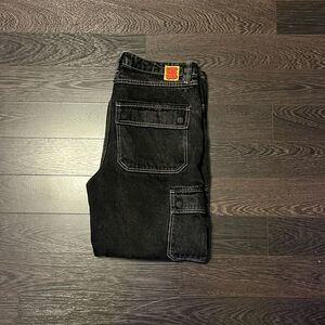 Empyre baggy cargo jeans, black, men’s size 30